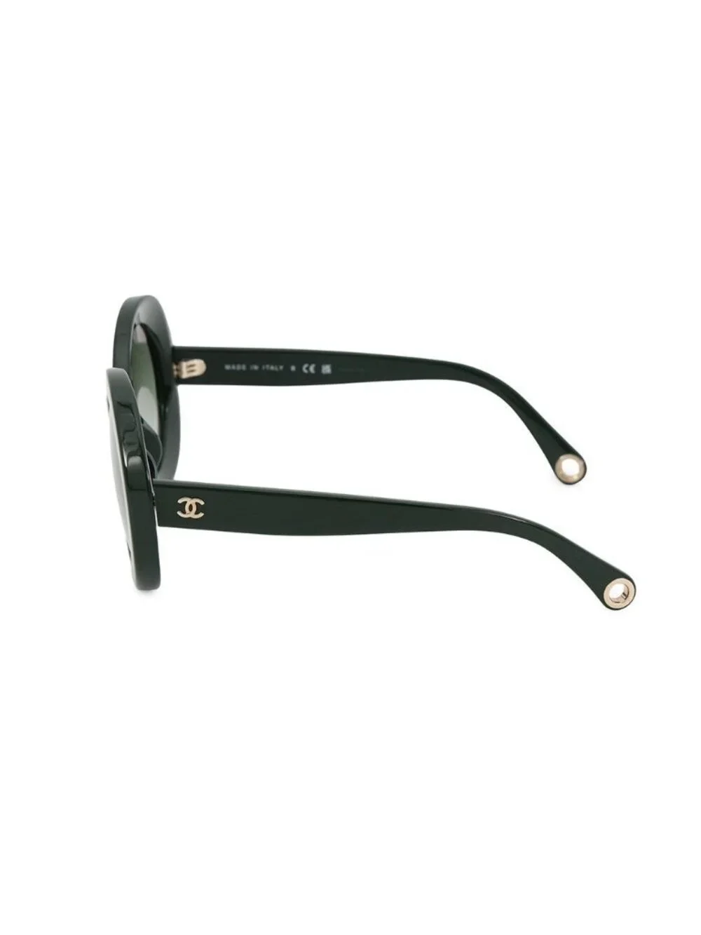 Chanel Sunglasses Round CC Logo Pearl Chain with Eyewear